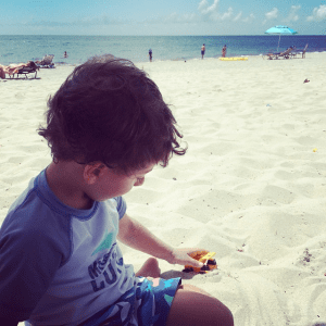Miami Moms Blog Playa Beach Boy Sand 