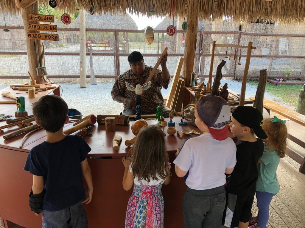 Woodcarving Chickee The Miccosukee Indian Village: A Miami Must See! Kathy Safi Contributor Miami Moms Bl
