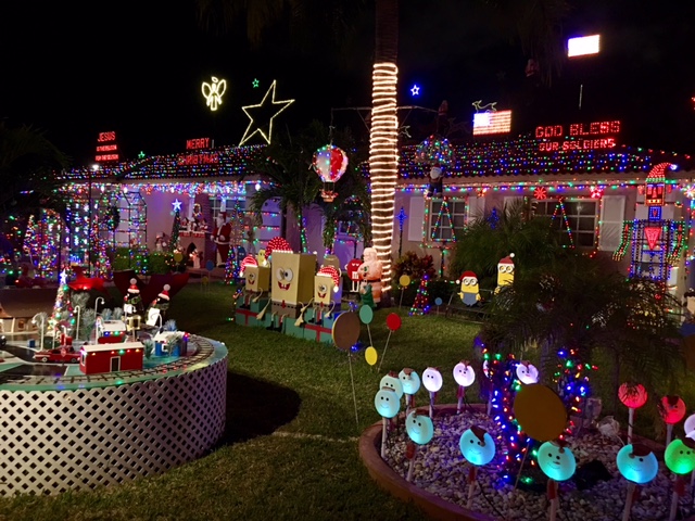 Christmas light display Christmas Lights: One of Our Family's Favorite Festivities Vanessa Santamaria Contributor Miami Moms Blog
