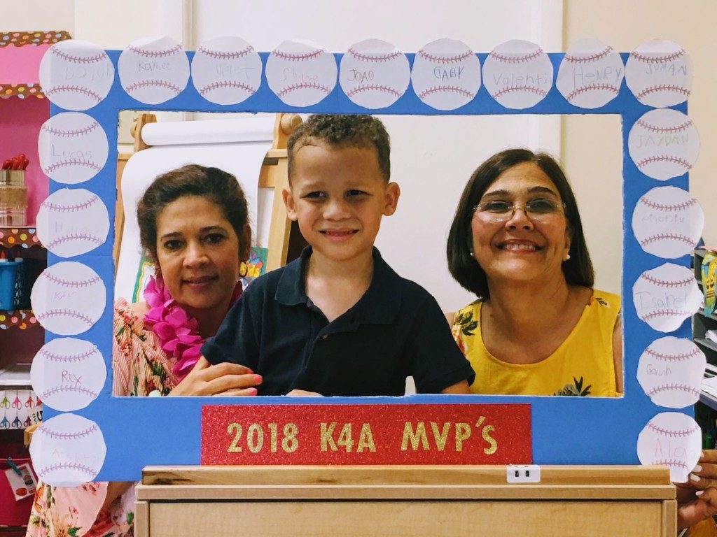 Image: My son with his VPK teachers after successfully completing the VPK enrollment process