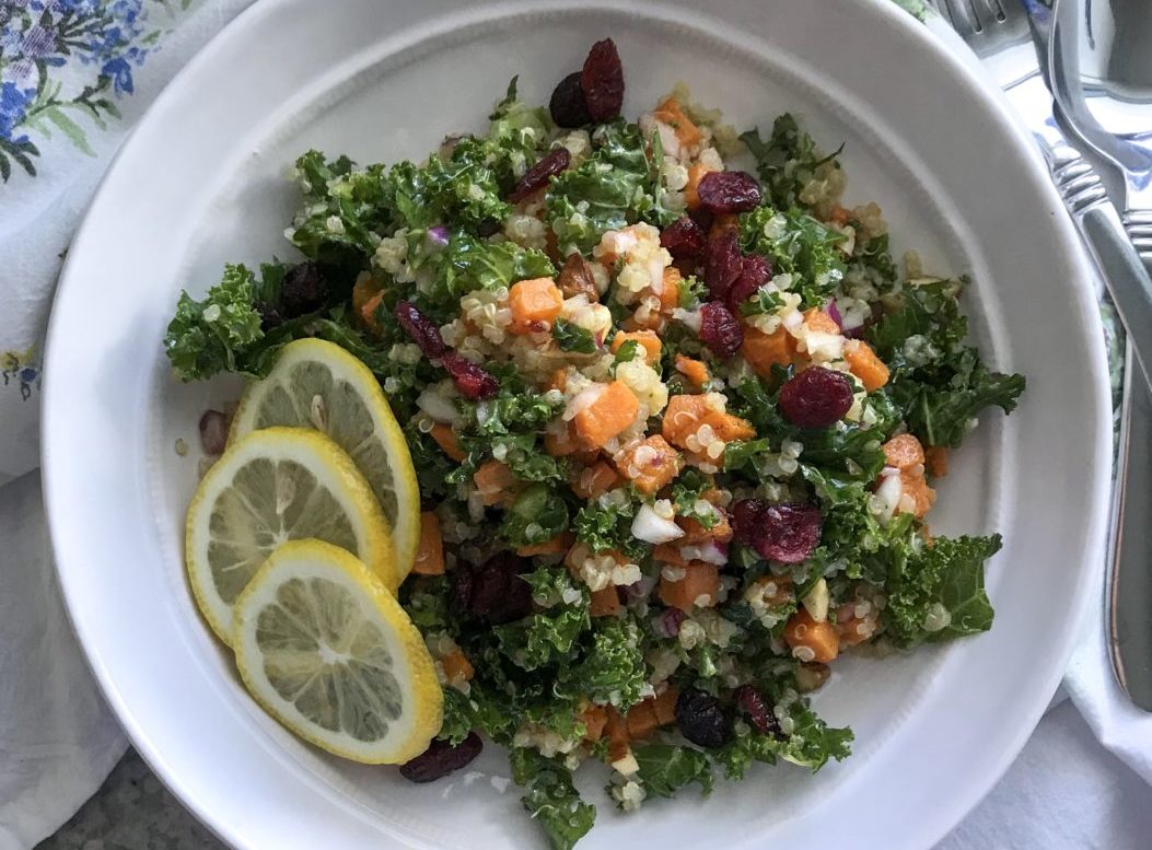 Roasted Sweet Potato, Quinoa, & Kale Fall Salad: A Quick Weeknight Meal Whitney Khan Contributor Miami Moms Blog
