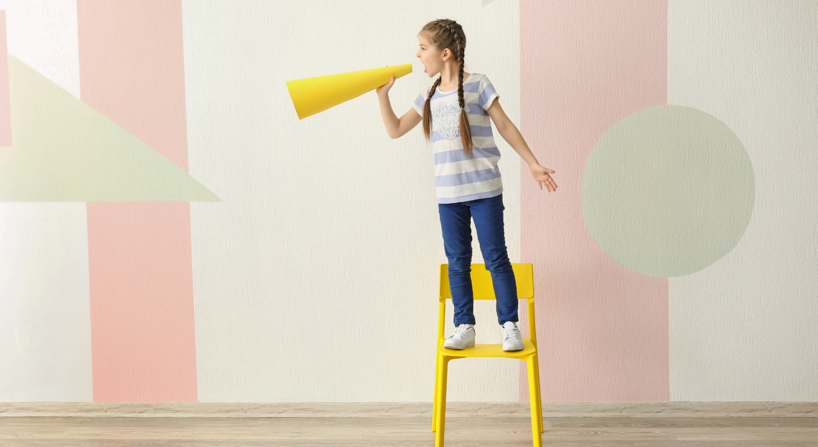 A young girl with a megaphone (Keeping Your Kid's Voice Healthy: Some Helpful Tips Cindy Herde Contributor Miami Mom Collective)
