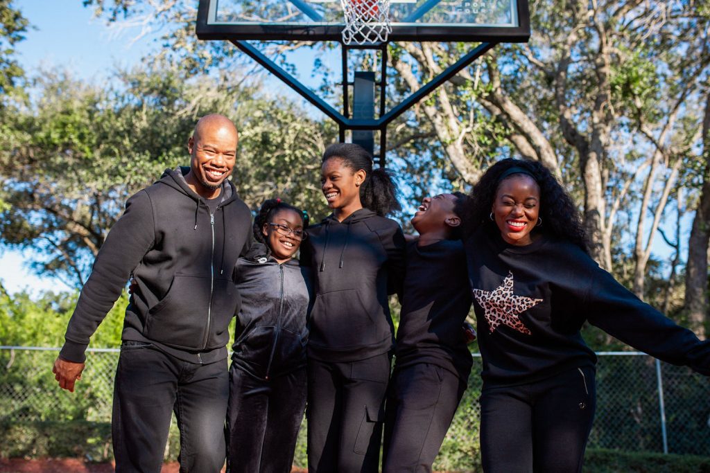 Sharonda and her family (Tourney Time: Are You Ready for the Dance? Sharonda Stewart Contributor Miami Mom Collective)