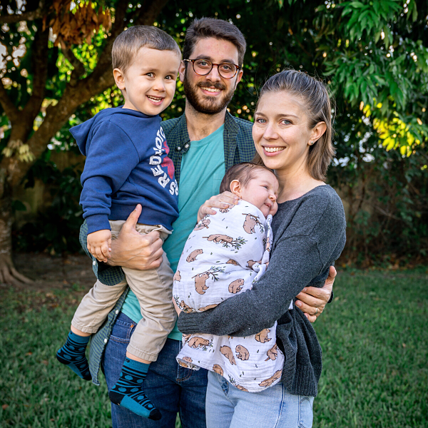 Brittany's family: husband (Andrew) and two sons (Calvin and Cortland) (Miami Mom Collective Welcomes MIA Mom Brittany Aquart)