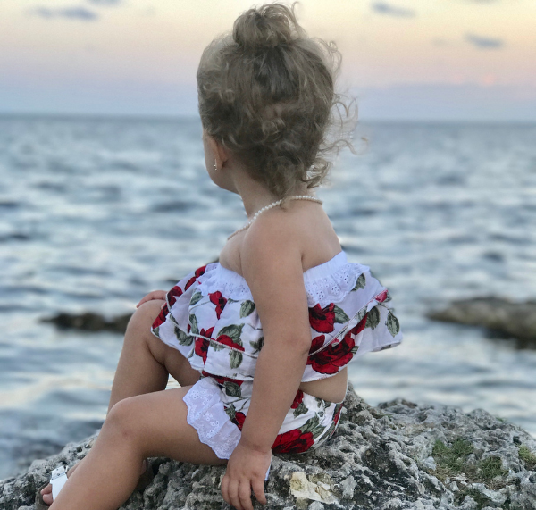 Dianna's daughter enjoying the sunset at Snowden's Dam (Dianna Hill Contributor Miami Mom Collective)