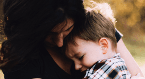 Worried mom with child (Stress Awareness Month: The Importance of Checking in With Yourself Rachelle Haime Contributor Miami Mom Collective)