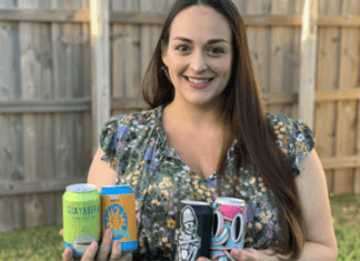 Alisa with a few cans of her favorite spring beers (Cheers to Spring: My Top Brews for National Beer Day, Alisa Britton, Contributor, Miami Mom Collective)