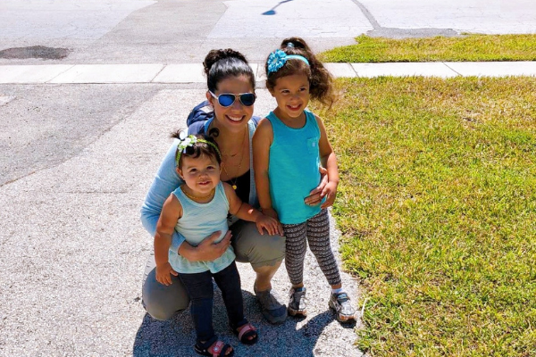 Zoe and her daughters in Key West (Moving to Miami: What I Wish I Knew Zoe Costa Contributor Miami Mom Collective)