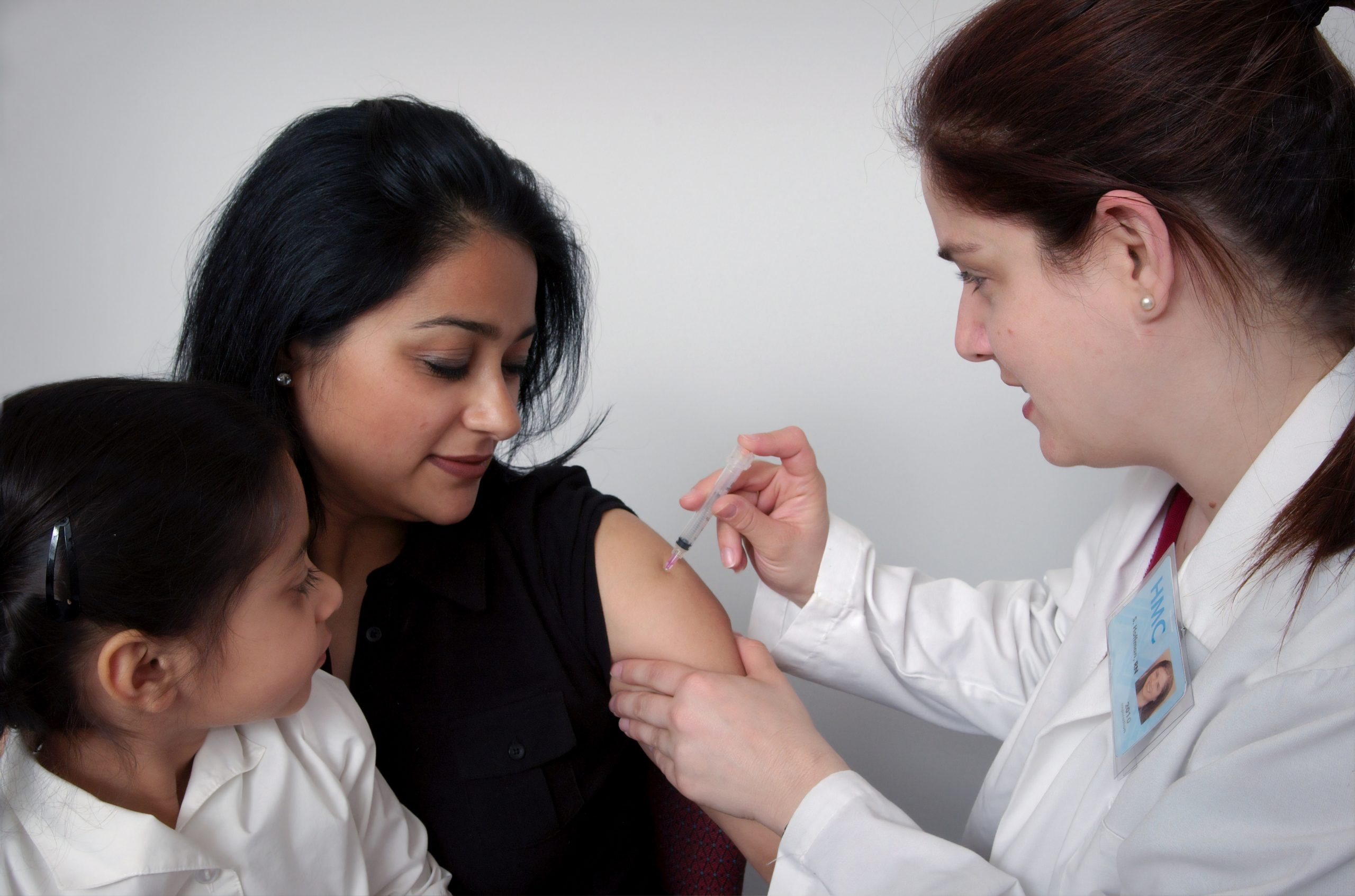 A woman getting a vaccine (Zoe Costa Contributor Miami Mom Collective)