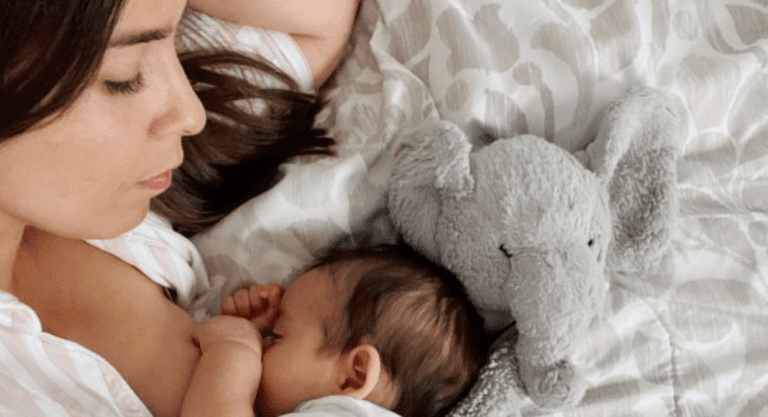 Valerie nursing her son (About Breastfeeding: 11 Surprising Things I Didn’t Know Valerie Barbosa Contributor Miami Mom Collective)