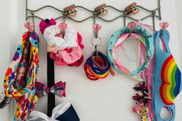 The DIY hair accessory Zoe made for her daughters