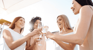 Image: A group of women celebrating together (Support Working Women This National Business Women’s Week Vanessa Santamaria Contributor Miami Mom Collective)