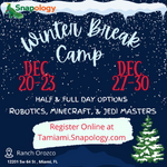 Snapology Winter Camp Tamiami (2021 Ultimate Guide to Miami Area Holiday Events & Activities Lynda Lantz Editor Miami Mom Collective)