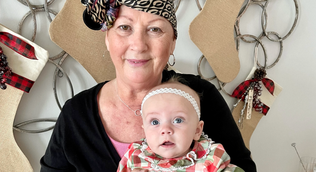 Monroe with her grandmother