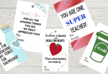 Gift tags for teacher appreciation week