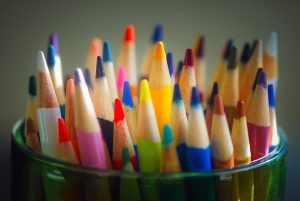 A jar of colored pencils, representing the autism spectrum