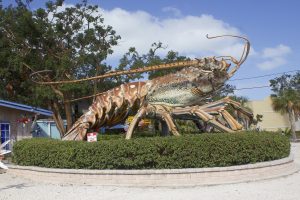 The 30-40 foot lobster sculpture off of US-1 in the Keys