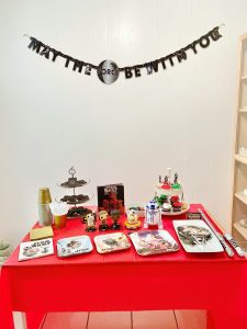 A themed snack table