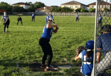 A high school student participating in sports