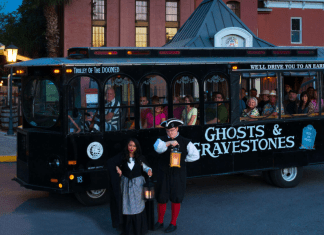 The Ghost & Gravestones Trolly in St. Augustine
