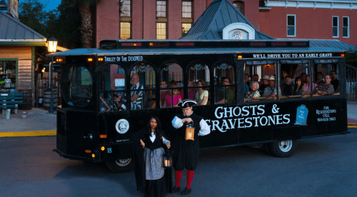 The Ghost & Gravestones Trolly in St. Augustine