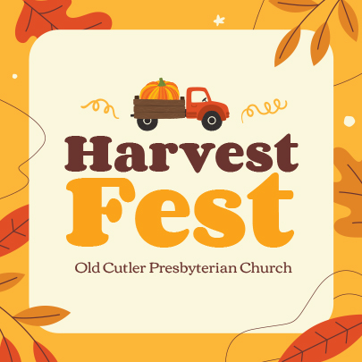 Logo for Harvest Fest at Old Cutler Presbyterian Church