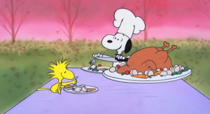 A scene from a popular Thanksgiving movie