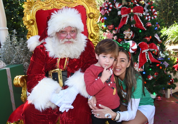 A photo with Santa at Disney's Magic Kingdom
