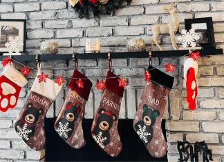 Stockings hung by the chimney with care