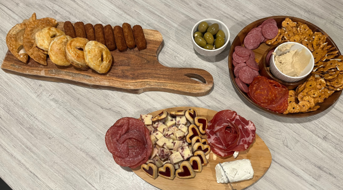 Image: A simple spread of charcuterie boards