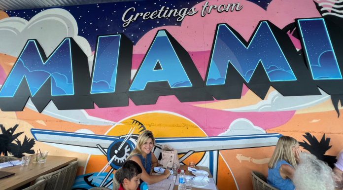 Image: Mural at a Miami restaurant