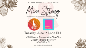 Image: Infographic for June Mom Strong Event at Lincoln's Beard Brewery