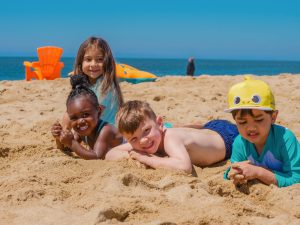Image: Kids having fun in the sand