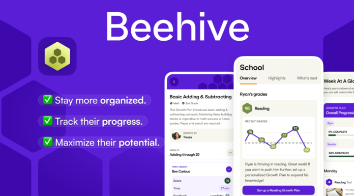 Image: An infographic for the newly launched Beehive parenting management app