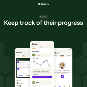 Image: A view of the Beehive app's School feature
