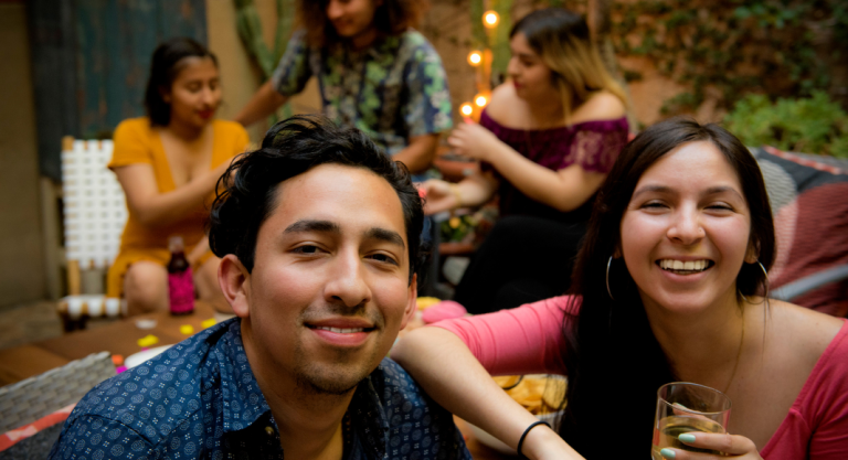 Image: Friends celebrating Hispanic heritage and culture