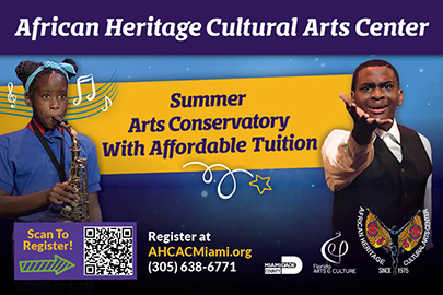 Image: African Heritage Cultural Arts Center Sumer Arts Conservatory Graphic