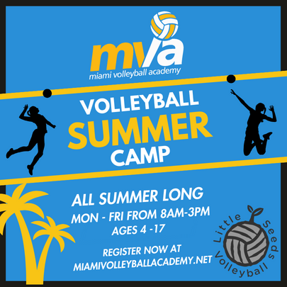 Image: Graphic for Miami Volleyball Academy's 2024 Summer Camp Program