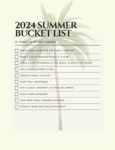 Image: 2024 Summer Bucket List