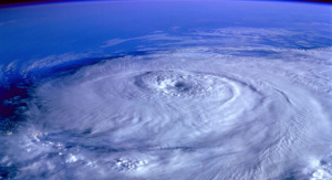 Image: A satellite image of a hurricane