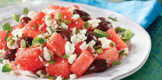 Image: A healthy and refreshing watermelon salad