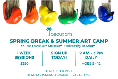 Image: Beaux Arts spring break and summer art camp infographic