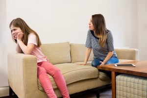 Image: A mother and daughter experiencing conflict